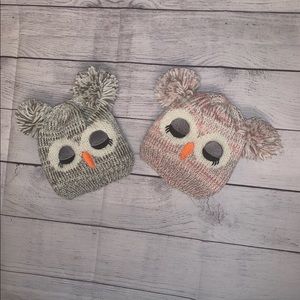 Girls Owl Beanie